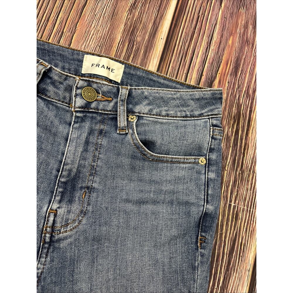💋Frame Denim Le Slim Palazzo High Rise Bootcut Jeans Womens Size 25 Stretch - Picture 8 of 10